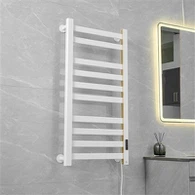 Weißer elektrischer Handtuchhalter mit Thermostat